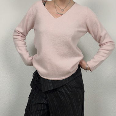 Maglione Maddison in cashmere con scollo a V