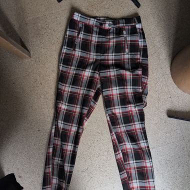 Pantalon à carreaux
