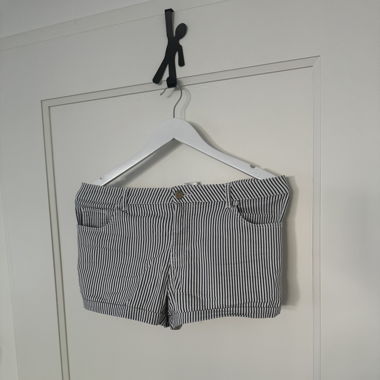 Cute blue and white striped shorts
