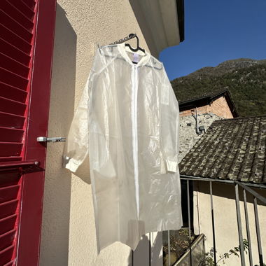 transparent raincoat