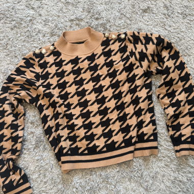 Pullover mit Pepita-Muster