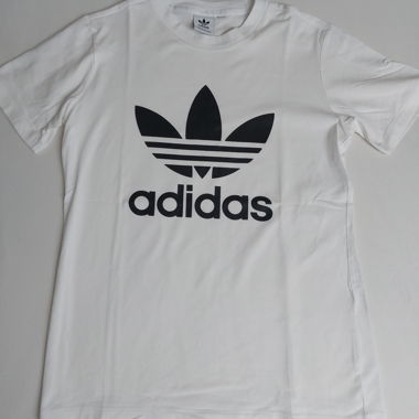 weisses adidas T‑Shirt
