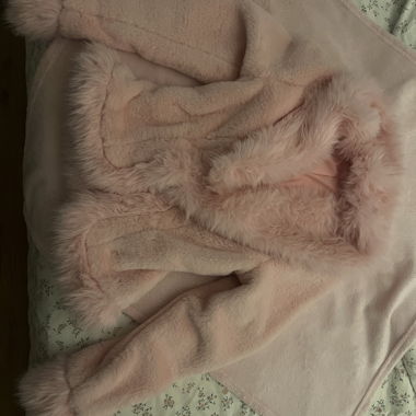 Giacca di pelliccia rosa