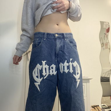 Jorts with print