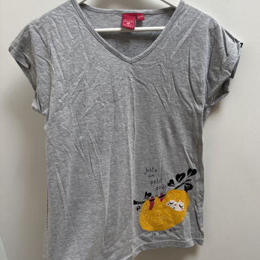 T-shirt grigio Françoise Saget