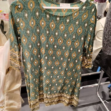 Patterned Long-Sleeve T-Shirt