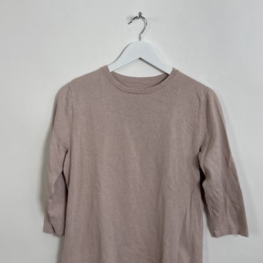 Haut manches longues en coton et soie