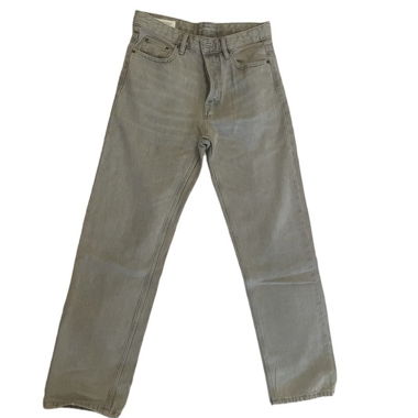 Beige Herrenjeans, gerade geschnitten