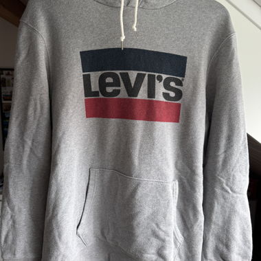 Felpa con Cappuccio Levi’s Grigio Taglia L