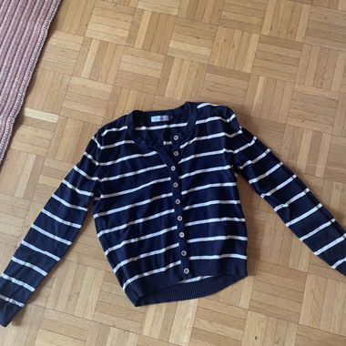 Gestreifter Cardigan mit Knöpfen