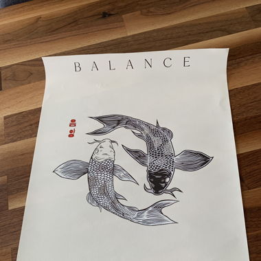 Koi Fisch Leinwand