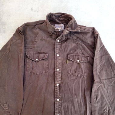 90's brown shirt 