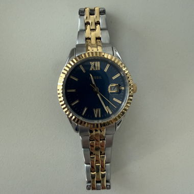 Montre-bracelet Fossil bicolore