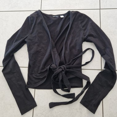 Black Wrap Top