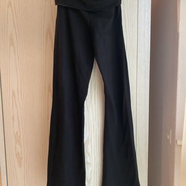 Black flare leggings