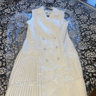 White Blazer dress/ Weißes Blazer-Kleid