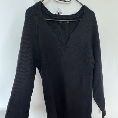 Mango Strickkleid schwarz M