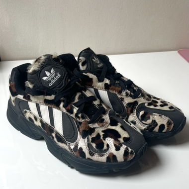 Vintage Leo Print Adidas Sneakers