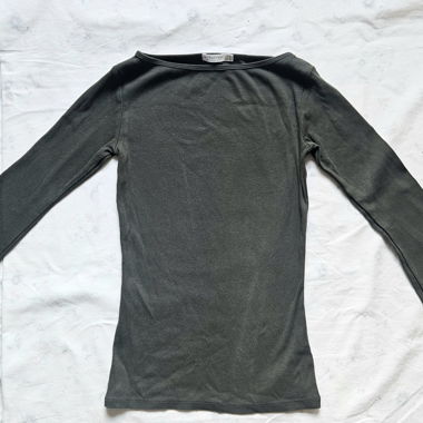 Stradivarius Langarmshirt Dunkelgrün