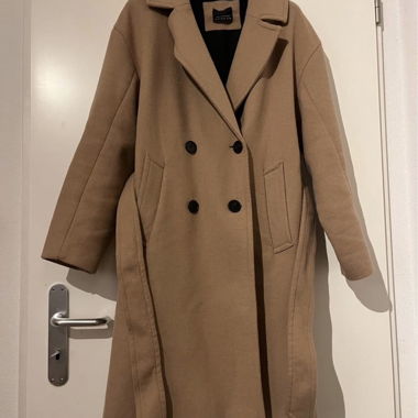 Manteau beige croisé