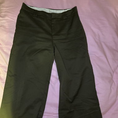 Pantalone in tessuto verde kaki