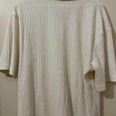 Chemise texturée manches courtes Zara, style linge