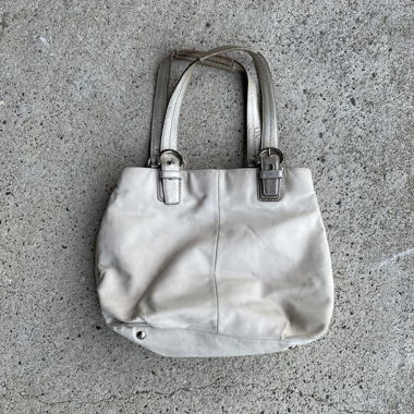 Coach Silberne Handtasche mit Haenkeln