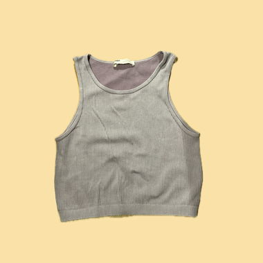 Crop top côtelé de Pull&Bear