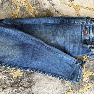 Jeans en denim bleu