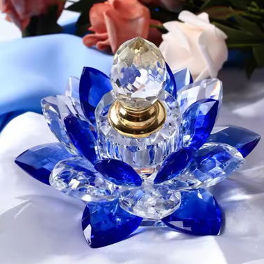 Crystal Flower Parfum Bottle 