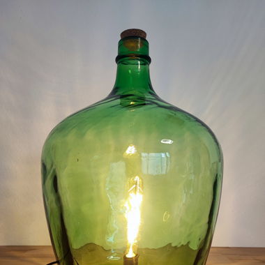 Mostflaschen Lampe Grün 