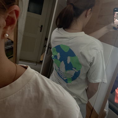 Adidas T-Shirt with Earth Graphic