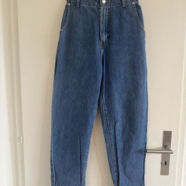 High-Waist Denim Pants