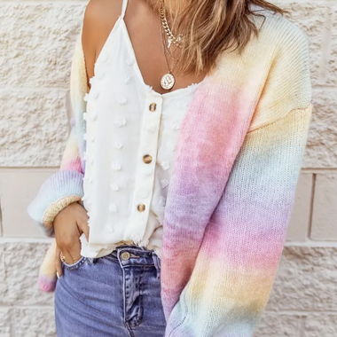Rainbow Knit Cardigan