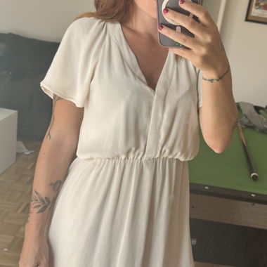 Robe blanc cassé