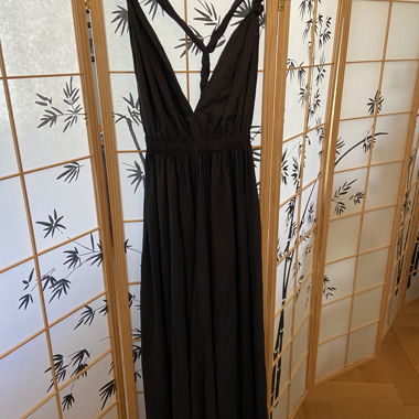 Schwarzes Zara-Langes Kleid