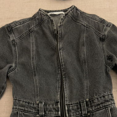 Zara Grey Denim Dress