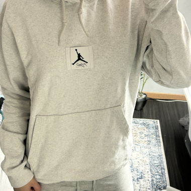 Hoodie Jordan Flight gris