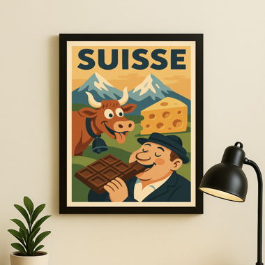 Cadre Photo Affiche suisse A4