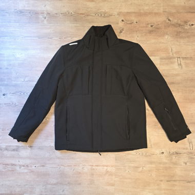Black RAIN-TEX jacket with removable hood