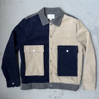 Y.T.G Cord Jacket Patchwork S