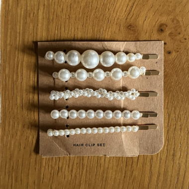 Barrettes et accessoires cheveux perles 