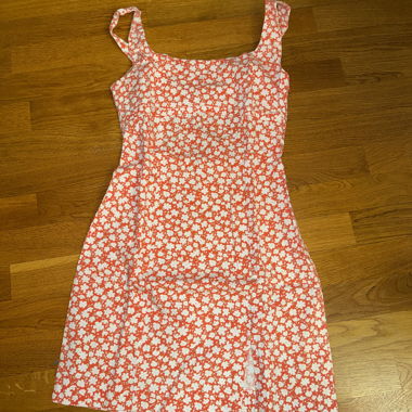 Vestito floreale MNG arancione XS