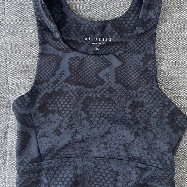 All Fenix gym tank crop top bra snake print