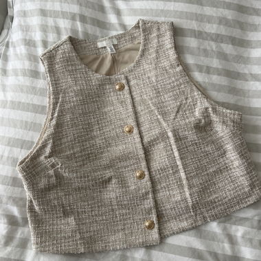 Tweed-Optik Weste H&M