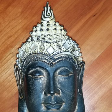 Buddah Kopf mit Spiegeln