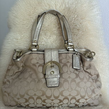 Coach Monogramm Schultertasche