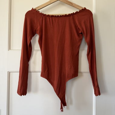 Body a coste Asos rosso EU 36