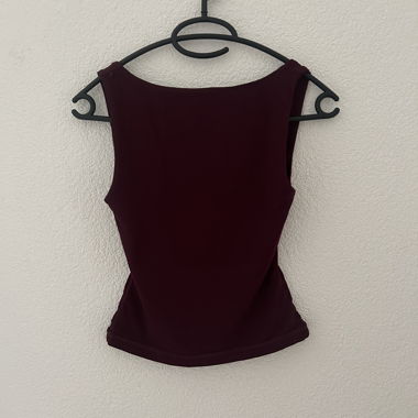 Red Backless Top