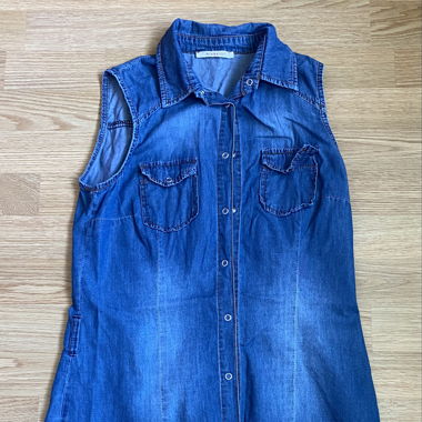 Sleeveless Lean Top denim 